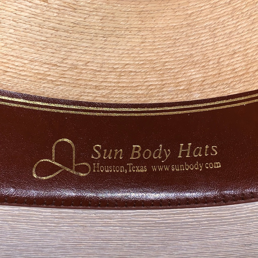 🎉SOLD🎉 New SunBody Hats 4" Brim Gus Fine Palm 7 3/8 UPF 50 - Picture 6 of 8